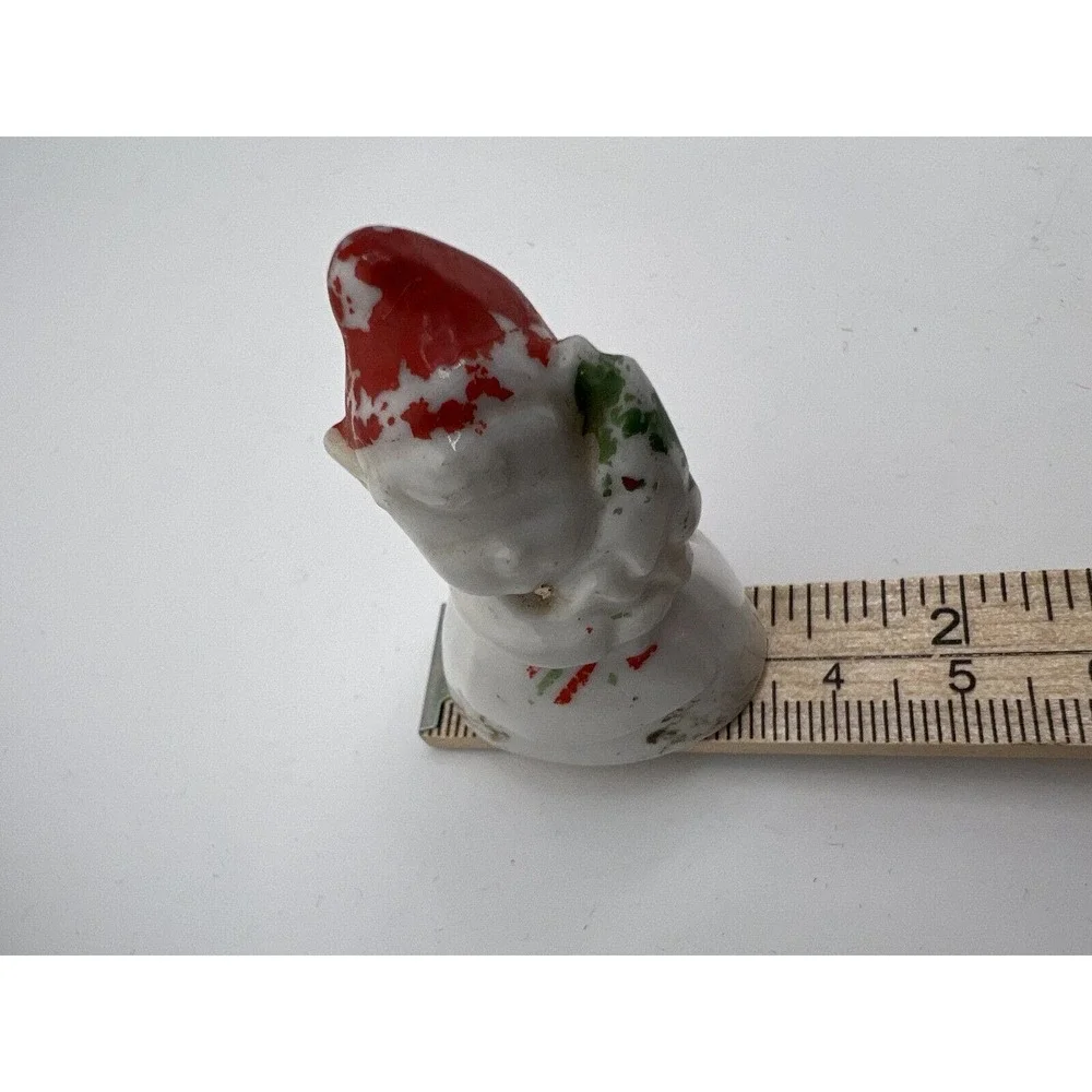 Vintage‎ Antique Home Decoration Ceramic Christmas Elf Place Card Holder